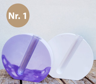 Silikon - Gießform - Reagenzglasvase - Kerzenhalter - moderne runde Form - Nr. 1 - vielfältig nutzbar