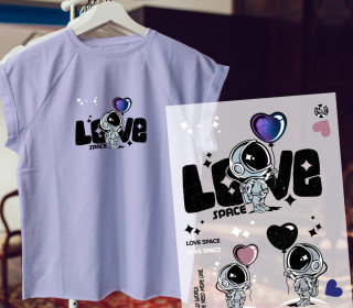 Onkel Bo's Bügelbilder - DIN A4 - Love Space - Thorsten Berger