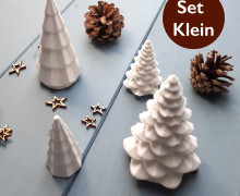 Silikon - Gießform - 2er Set - Weihnachten - Tannenbäume - Set Klein - vielfältig nutzbar