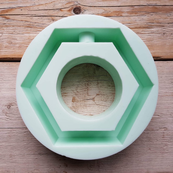 Silikon - Gießform - Blumenvase - Reagenzglas - Kerzenhalter - 2in1 - Kreis - vielfältig nutzbar
