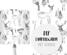 DIY Lampenschirm - Dreamy Deer - Set - personalisierbar - zum Selbermachen