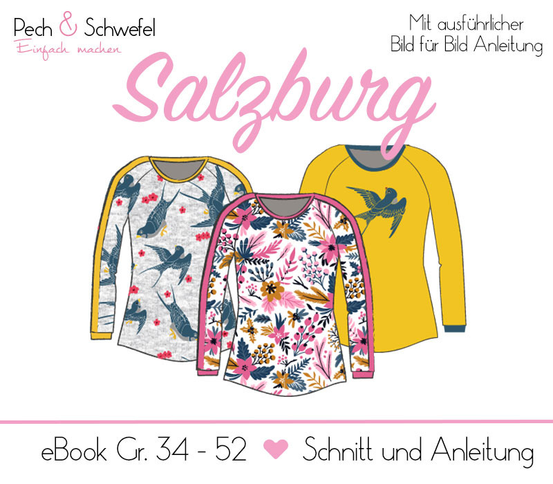E-book -Salzburg für Damen Gr. 34 – 52 (in A4 und A0) von Pech und Schwefel