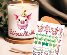 Rub-On Sticker - Wunschlicht - Viel Glück - Tante Henni Rub-Ons - vielfältig nutzbar