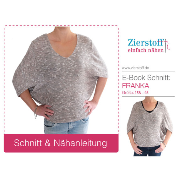 E-BOOK – Shrug, Shirt „FRANKA“, Gr. 158 – Damengr. 46