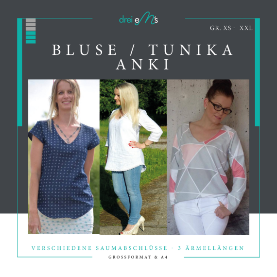 Ebook - Bluse/ Tunika ANKI Gr. XS-XXL