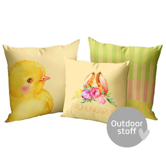 Kissenstoff - DIY - Kissen-Set - Frühlingsreif - Outdoorstoff - abby and amy