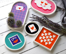 Outdoorstoff - Valentine - Inlays für Silikon - Probierset - Hamburger Liebe - abby and amy