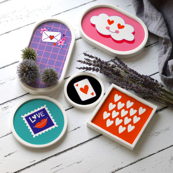 Outdoorstoff - Valentine - Inlays für Silikon - Probierset - Hamburger Liebe - abby and amy