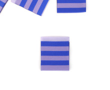 1 Label - Streifen - Horizontal - Royalblau/Altflieder - Anlukaa