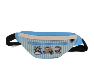 DIY-Nähset - small HipBag - Bauchtasche - fröhliche Tierfreunde - Happy - ela ideen - Outdoorstoff - abby and amy