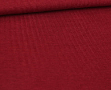 ANGEBOT - Glattes Bündchen - Uni - Schlauchware - Weinrot