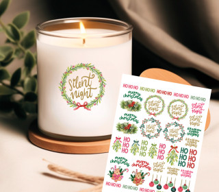 Rub-On Sticker - Candy Cane Wishes - made.by.colu - Tante Henni Rub-Ons - vielfältig nutzbar