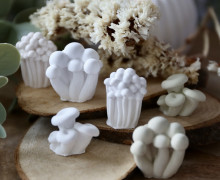 Silikon - Gießform - Kleine Wildpilze - Herbst - Multiform - Herbstdeko - Mini -  vielfältig nutzbar