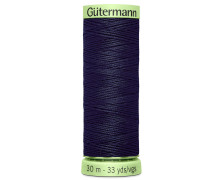 1 Rolle Knopflochgarn - Extra stark - Zierstichfaden - Gütermann - 30m - Marineblau (339)