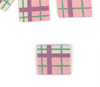 1 Label - Tartan - Rosa/Warmweiß