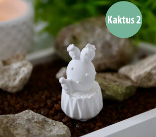 Silikon - Gießform - Mini Kaktus - mit Blumentopf-Sockel - Kaktus 2 - vielfältig nutzbar