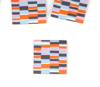 1 Label - Square Vibes - Orange/Blau/Rosa