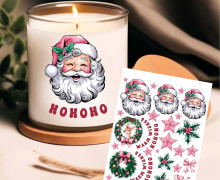 Rub-On Sticker - Ho Ho Ho - Warm Wishes - Tante Henni Rub-Ons - vielfältig nutzbar