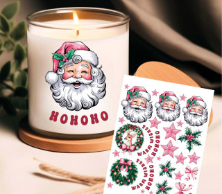 Rub-On Sticker - Ho Ho Ho - Warm Wishes - Tante Henni Rub-Ons - vielfältig nutzbar