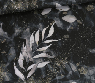 Outdoorstoff - Golden Eucalyptus - Dusty Grey - abby and amy