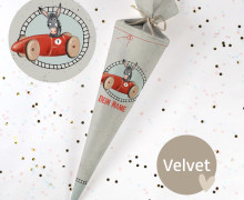 DIY-Nähset Schultüte - Flitzer - Nr.7 - Eda&Mo - Velvet - zum selber Nähen