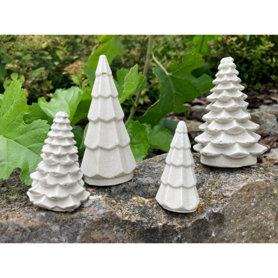 Silikon - Gießform - 2er Set - Weihnachten - Tannenbäume - Set Klein - vielfältig nutzbar