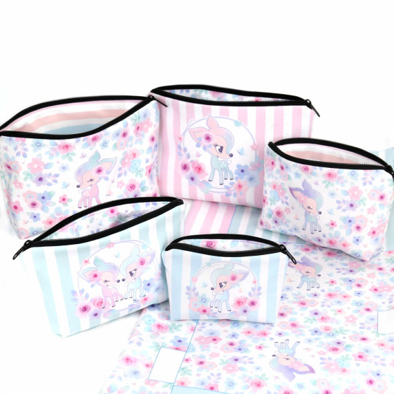 DIY-Nähset - Softshell - Fleece - 5 Wetbags - BlossomKitz - NIKIKO - abby and amy