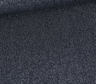 Viskose Feinstrick - Glitzer - Stahlblau