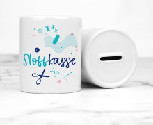 Keramik-Spardose - Stoffkasse
