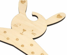 Kinderkleiderbügel - Hase - Punkte - NIKIKO