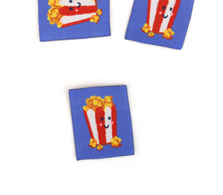 1 Label - Popcorn - Blau - jojulein design