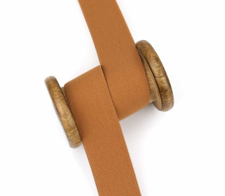 1 Meter Gummiband - Uni - 30mm - Orangebraun