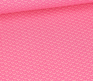 Bio-Elastic Minijacquard Jersey - 3D - Sweetheart Knit - Easygoing - Hamburger Liebe - Pink/Rosa