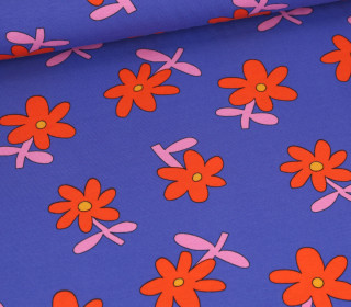 Bio Jersey - JENNIFER BOURON - Cute Daisy - Royalblau