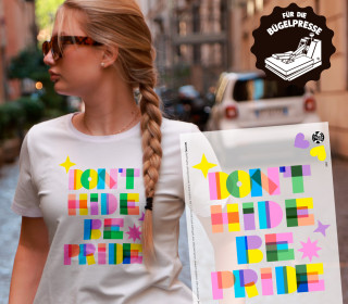 Onkel Bo's Bügelbilder - DIN A4 - Be Pride - Lausemia Design Studio - BIG