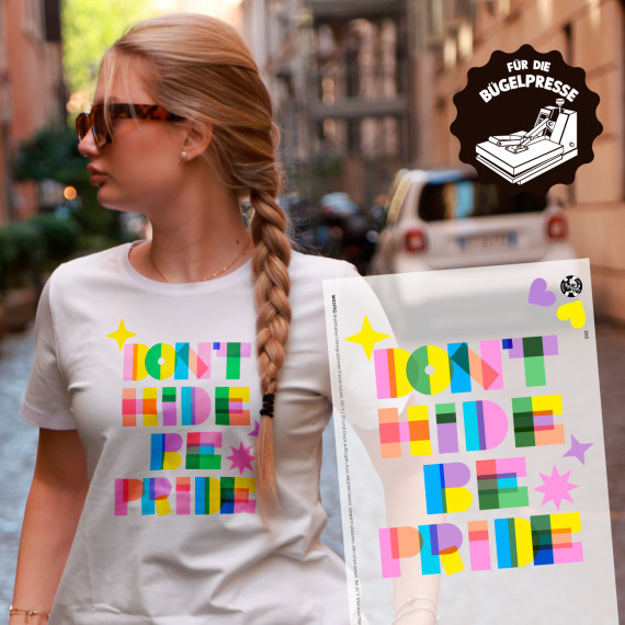 Onkel Bo's Bügelbilder - DIN A4 - Be Pride - Lausemia Design Studio - BIG