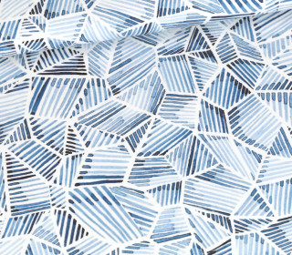 Sommersweat - Shibori Style - Formen - Weiß - Bio Qualität - abby and me