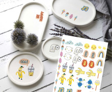 Rub-On Sticker - No Bad Vibes - Tante Henni Rubon - vielfältig nutzbar