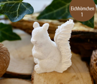 Silikon - Gießform - Mini Eichhörnchen - Herbst - Eichhörnchen 1 - vielfältig nutzbar