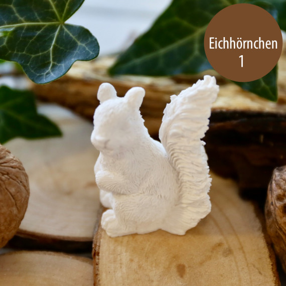 Silikon - Gießform - Mini Eichhörnchen - Herbst - Eichhörnchen 1 - vielfältig nutzbar