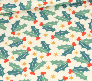 Sommersweat - Pastel Christmas - Mistletoe - Creme - Bio Qualität - Elisabeth Cölfen - abby and me