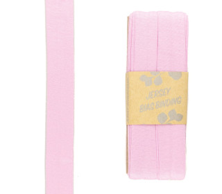 3 Meter Schrägband - Viskose Jersey - Fliederrosa - Dehnbar - 2,0cm x 3m - Zugeschnitten