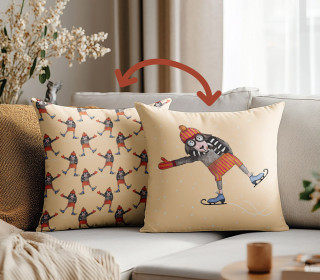 Genähtes Kissen inkl. Inlet - Winterliebe - Schaf - ela ideen - Mein Hanseherz