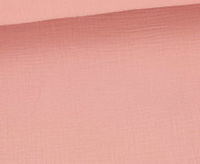 Musselin - Muslin - Double Gauze - 280cm - Extrabreit - Uni - Lachsorange Hell - Schnuffeltuch - Windeltuch