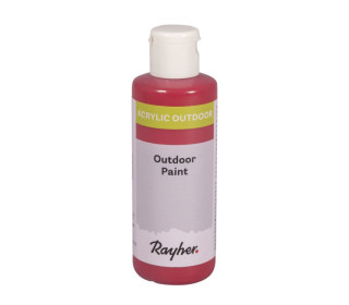 Acrylfarbe - 80ml - Outdoor - Wasserbasis - Rayher - Klassikrot
