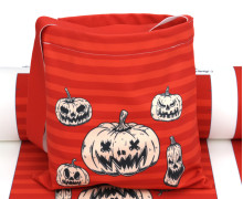 DIY-NÄHSET - Kleine Süßigkeiten Sammel-Tasche - Softshell - Fleece - Halloween - Spooktacular Pumpkins - abby and amy