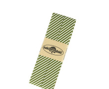 2,5 Meter Schrägband - Schrägstreifen - 2,0cm x 2,5m - Zugeschnitten - oaki doki - Weiß/Olivgrün (6008)