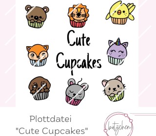 Plotter- und Sublimationsdatei: Cute Cupcakes