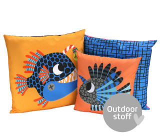 Kissenstoff - DIY - Kissen-Set - Catch Match - Ina Kappes - Outdoorstoff - abby and amy