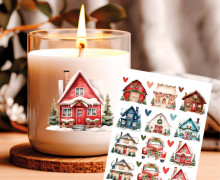Rub-On Sticker - Candlelight Cottages - Tante Henni Rub-Ons - vielfältig nutzbar